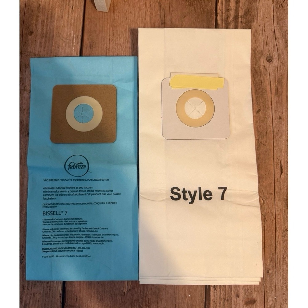 BISSELL Style 7 Vacuum Bags-8 regular, 1 febreeze